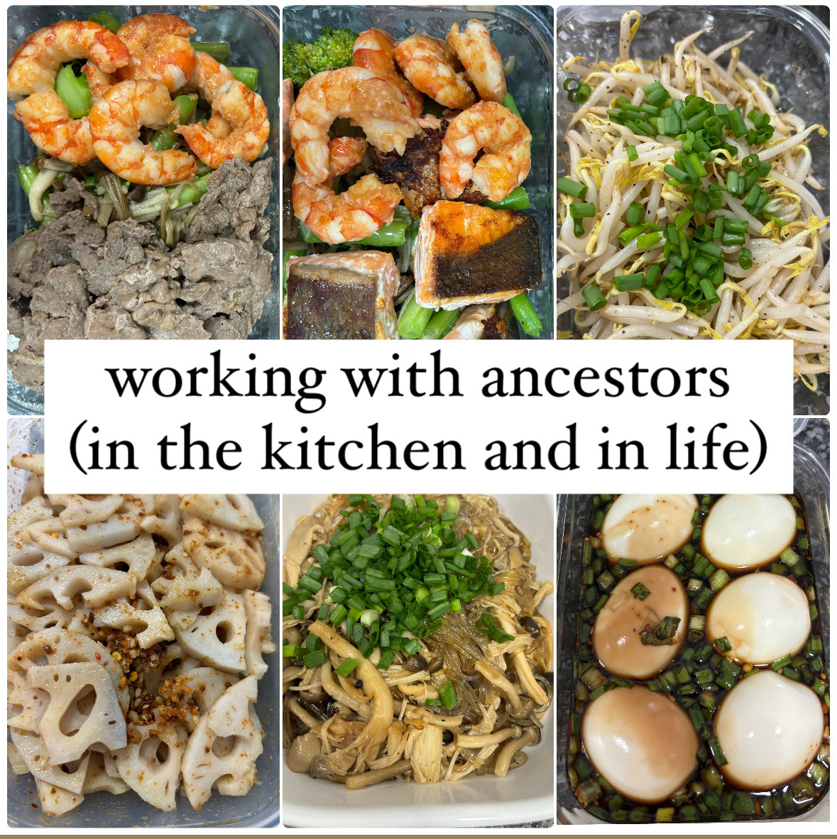 working with ancestors in the kitchen and in life